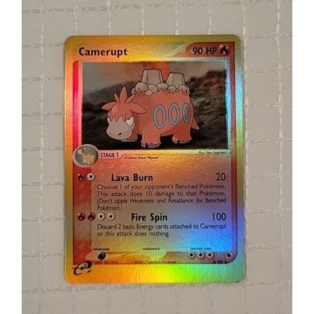 pokemon camerupt card | Toys | Reverse Holo Rare Ruby And Sapphire 49 variation to centering Pokemon Mega Brave (JP) Mega